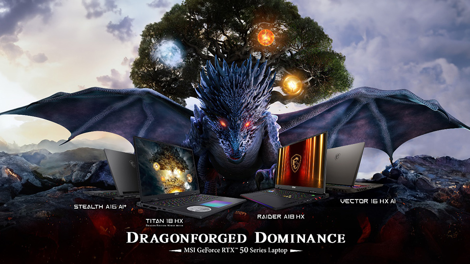 MSI Unleashes Dragon-Themed Titan 18 HX Laptop with RTX 50 Series GPUs